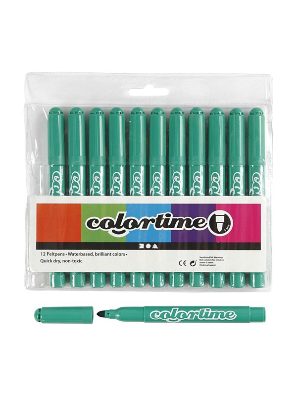 Creativ Company Bright green Jumbo markers 12pcs.