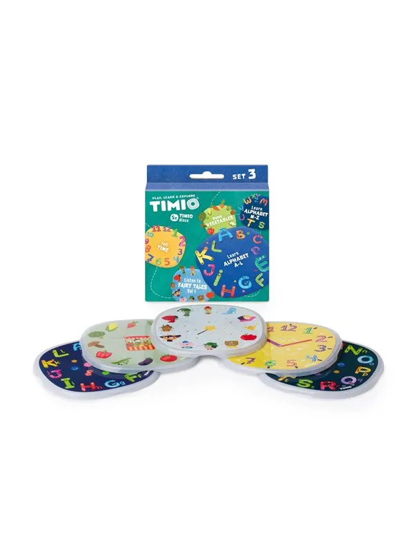 TIMIO Disc Set 3 - Fairy Tales Time Vegetables Alphabet A-L and Alphabet M-Z