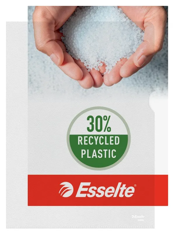 Esselte Omslag Økonomi A4 85 my, 30% pre-konsument resirkulert plast