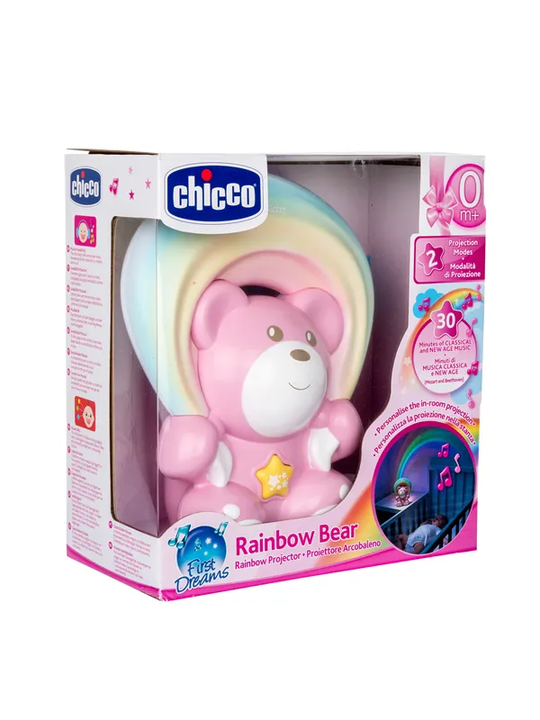 Chicco Rainbow Bear pink