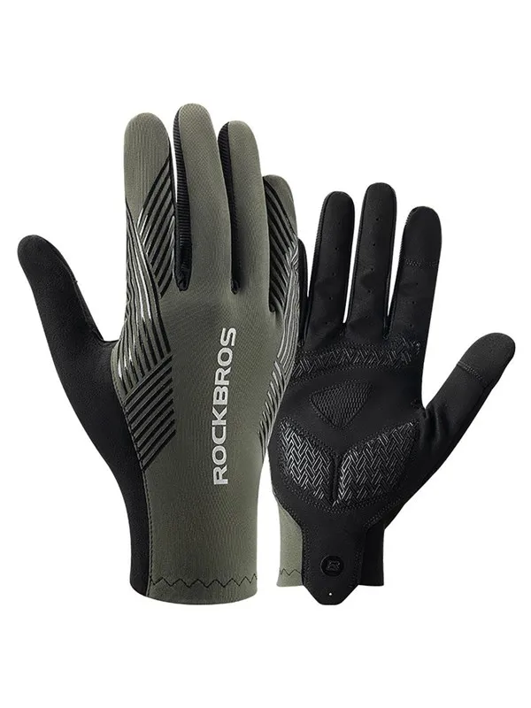 Rockbros cycling gloves spring/summer/autumn full size: M - green