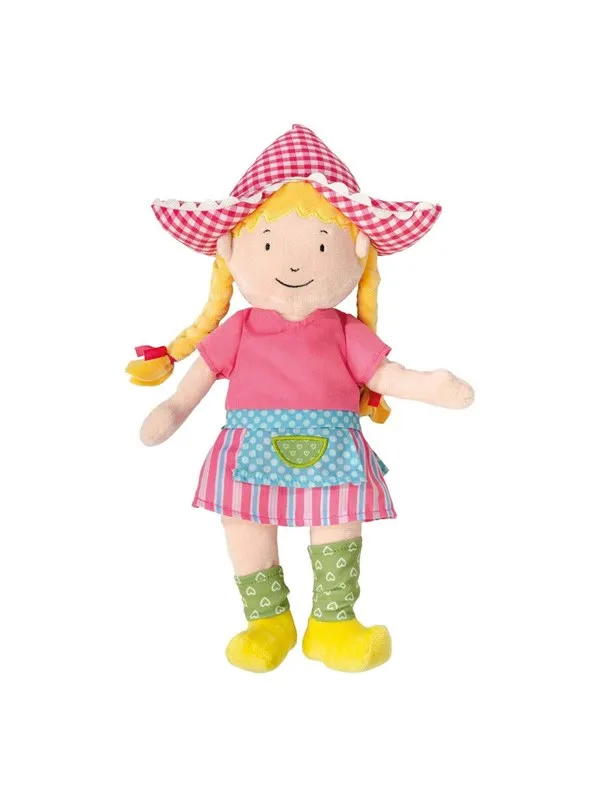 Bambolino Toys Cuddle Plush Fien and Teun - Farmer's wife Fien 35cm
