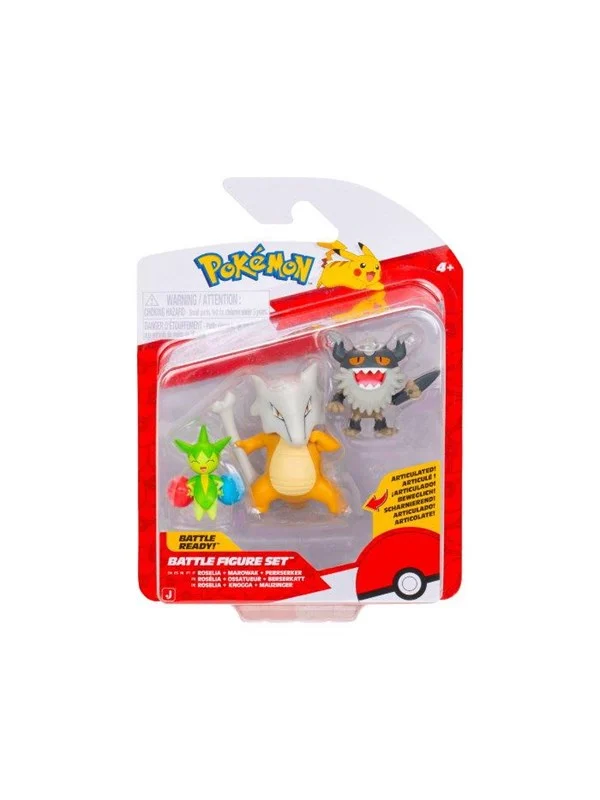Pokemon BATTLE FIGURE 3 PK ROSELIA PERRSERKER MARO