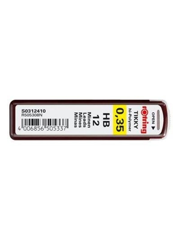 Rotring Lead Refills | 0.35 mm | HB hardness | 12 leads