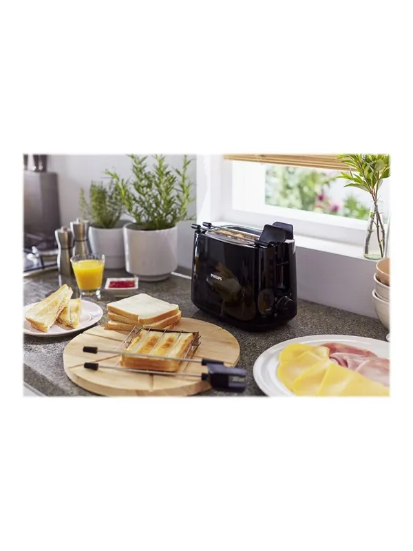 Philips Brødrister Daily Collection HD2583 - toaster - black