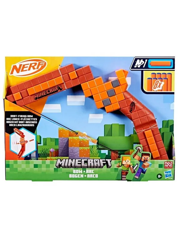 NERF Minecraft Bow Dart Blaster 8 Nerf N1 Darts