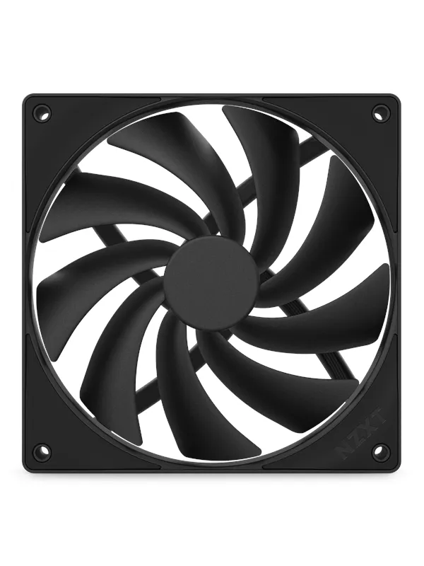 NZXT F140Q V2 Quiet Airflow - Kabinettvifte - 140mm - Svart - 25 dBA