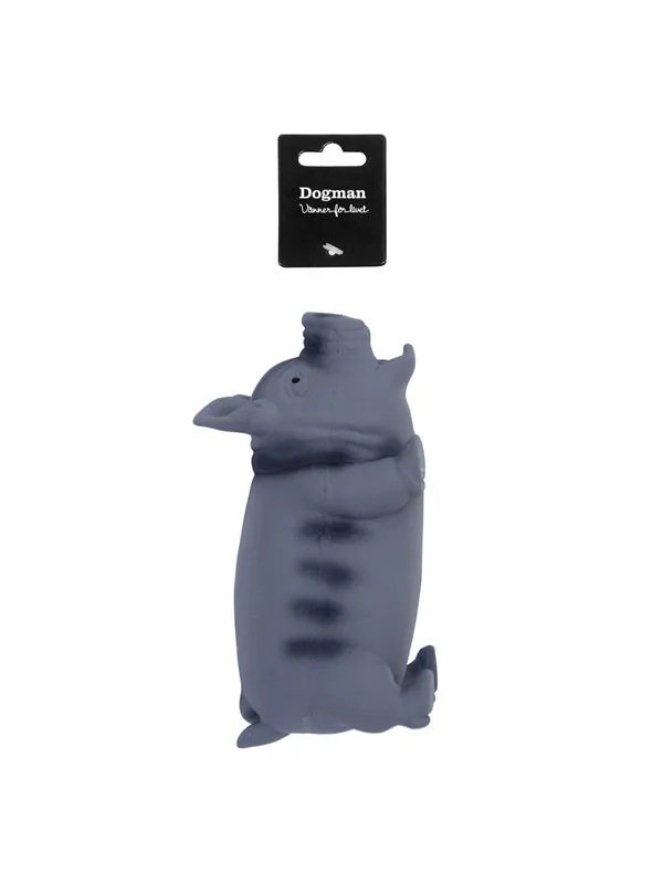 Dogman Hundeleke Latex Gris Grå 23cm