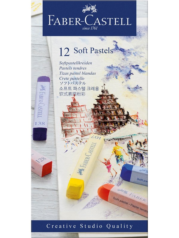 Faber-Castell Soft pastels cardboard box of 12