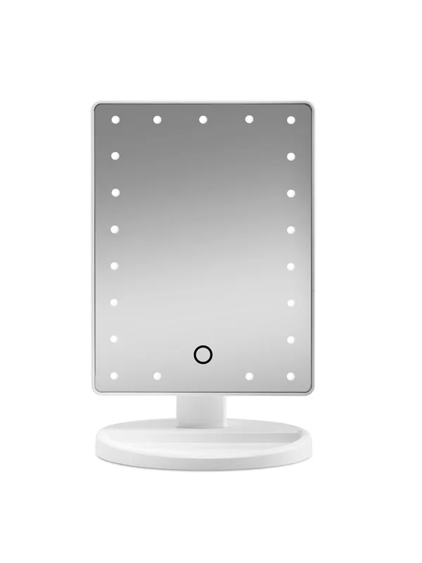 Gillian Jones  Makeup Mirror w. Heart LED Light & Touch Function White