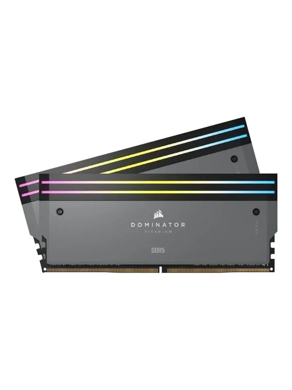 Corsair Dominator Titanium DDR5-6000 - 64GB - CL30 - Dual Channel (2 pcs) - AMD EXPO & Intel XMP - Grå med RGB
