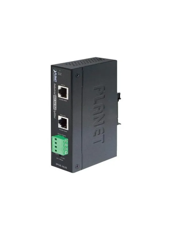 PLANET Splitter IPOE-162S 56V DC 2X RJ45 Strømforsyning (PSU) - 25 Watt - ATX - 80 Plus