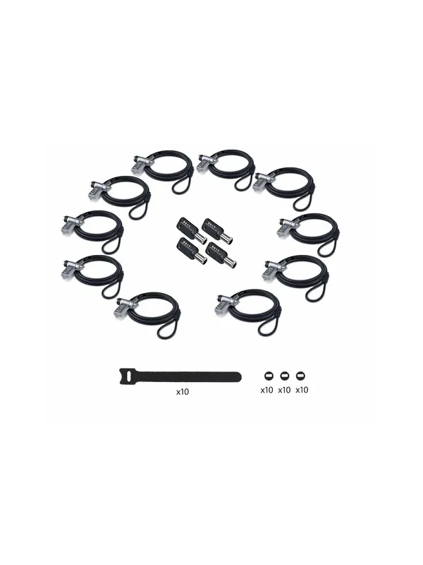 StarTech.com Startech - security cable lock - 3-in-1 keyed alike/combination security cable lock anti-theft - TAA Compliant