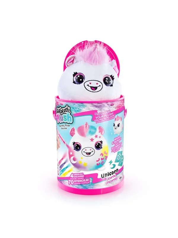 Airbrush Plush Plysj - Airprush Squish Pals Paint Can