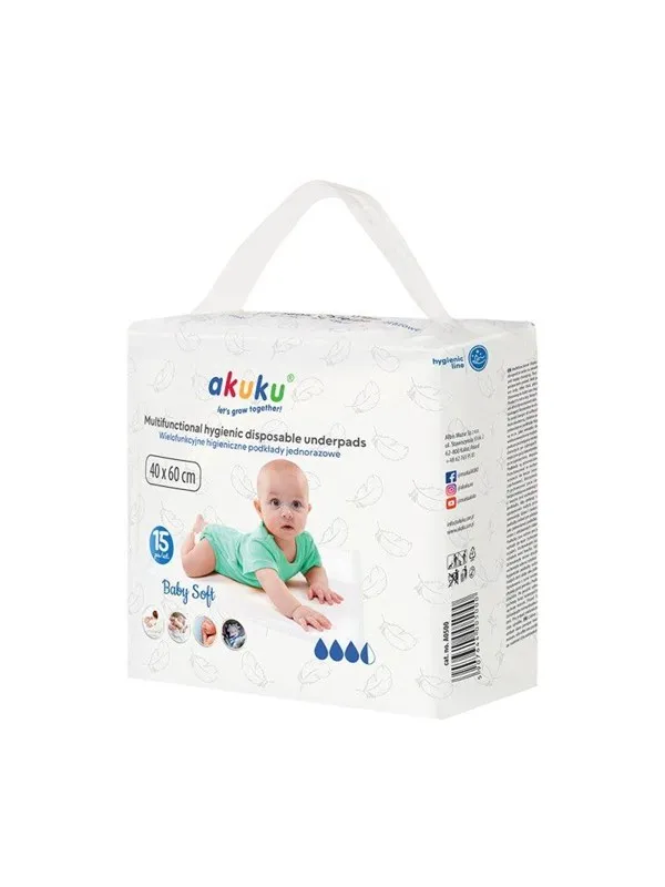 Akuku Disposable hygienic underpad 40 x 60 cm (15 pcs)
