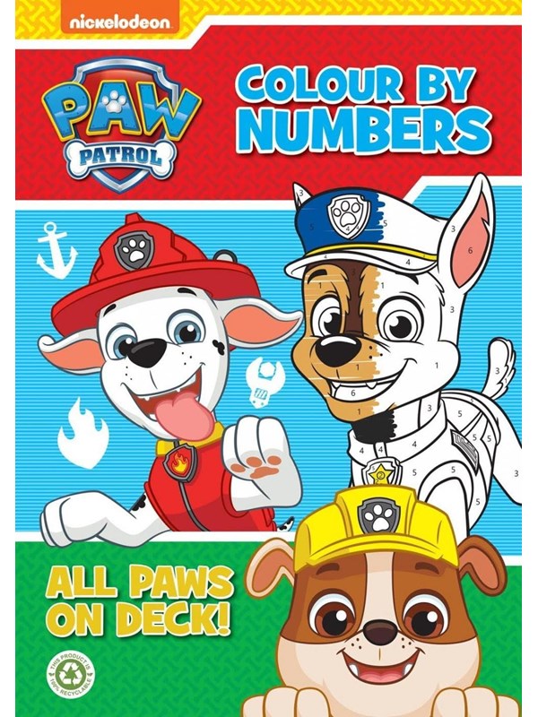 Alligator PAW PATROL Color By Numbers Book