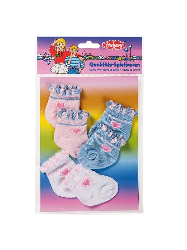 Heless Doll socks - 3 pairs 35-46 cm