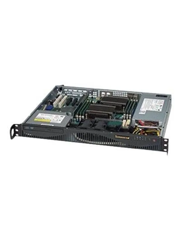 Supermicro SC512 F-350B1 - Kabinett - Server (Rack) - Svart