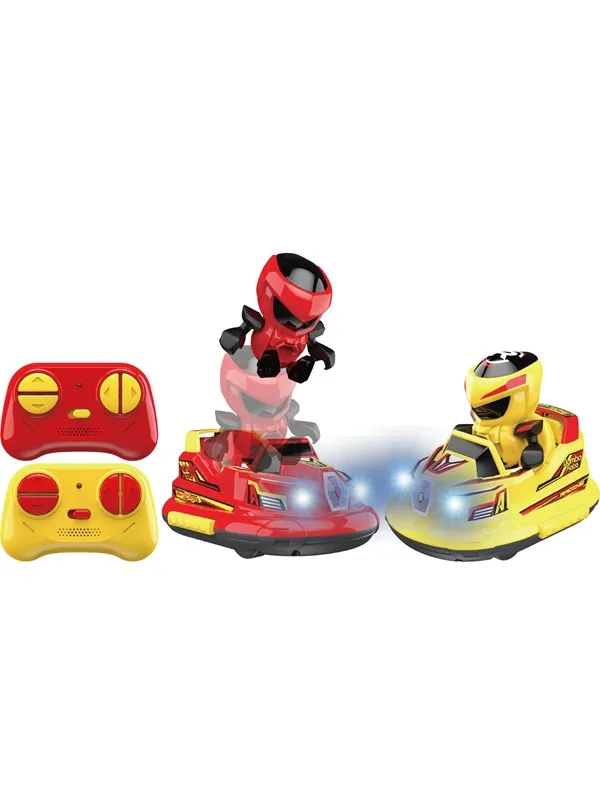 Junior Driver Bumper Car Twin Pack Red And Yellow