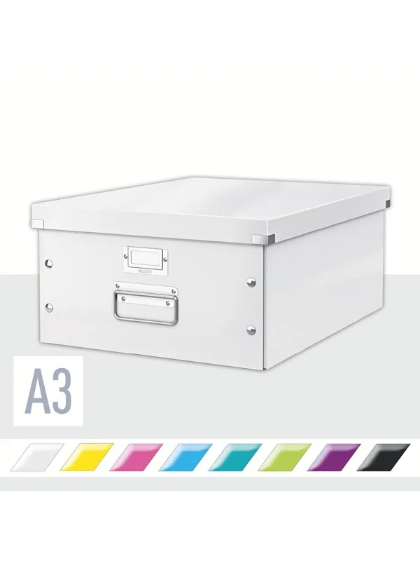 Leitz Oppbevaringsboks Click & Store  WOW Large Hvit
