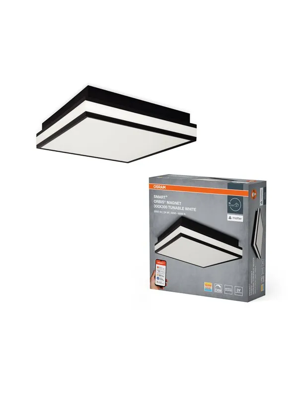 Osram SMART+ Orbis Magnet 2500lm 26W/827-865 300x300mm black WiFi