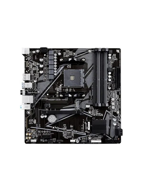 GIGABYTE A520M DS3H WIFI6E Hovedkort - AMD A520 - AMD AM4 socket - DDR4 RAM - Micro-ATX