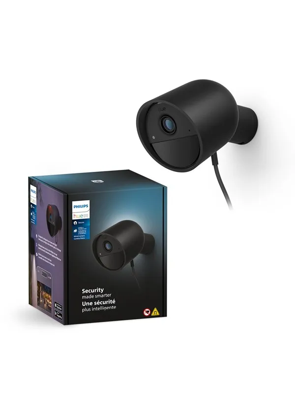 Philips Hue Sikkerhetskamera kablet, Svart, 1 stk.