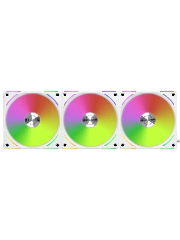 Lian Li UNI FAN AL120 V2 (3-pack) - Kabinettvifte - 120mm - Hvit med RGB-lys - 29 dBA