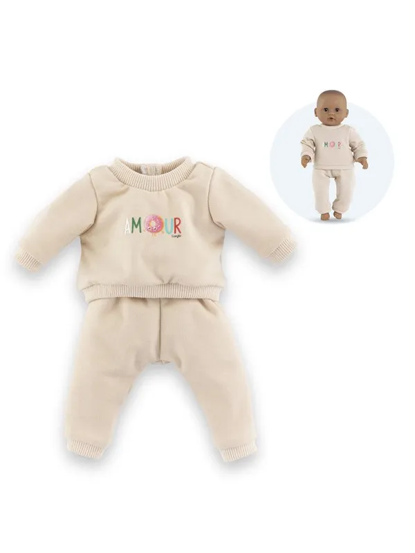 Corolle Beige Tracksuit for Baby Doll 30cm