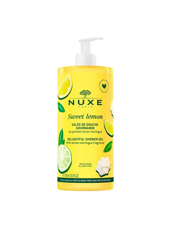 Nuxe Sweet Lemon, Cleansing, Shower Gel, For All Skin Types, 750 ml
