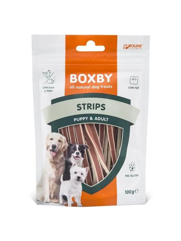 BOXBY Strips Fish&Chicken 100g. ks.