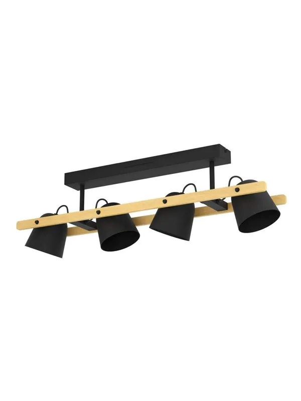 EGLO HORNWOOD-Z ceiling lamp black/wood