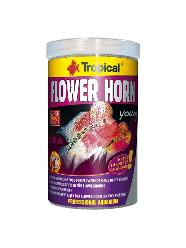 Tropical Flower Horn Young Pellet 1000 ml.
