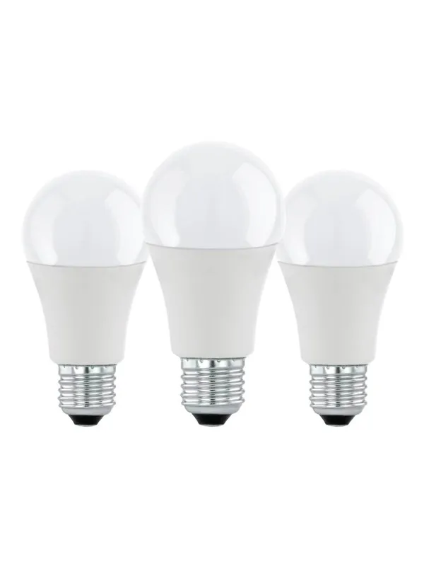 EGLO LED-lyspære A60 Standard 8.5W/830 806 lumen matt 3-pack E27