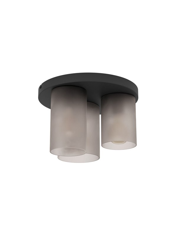 EGLO COLOMERA TAKLAMPE 3XE27 SVART/GRÅ