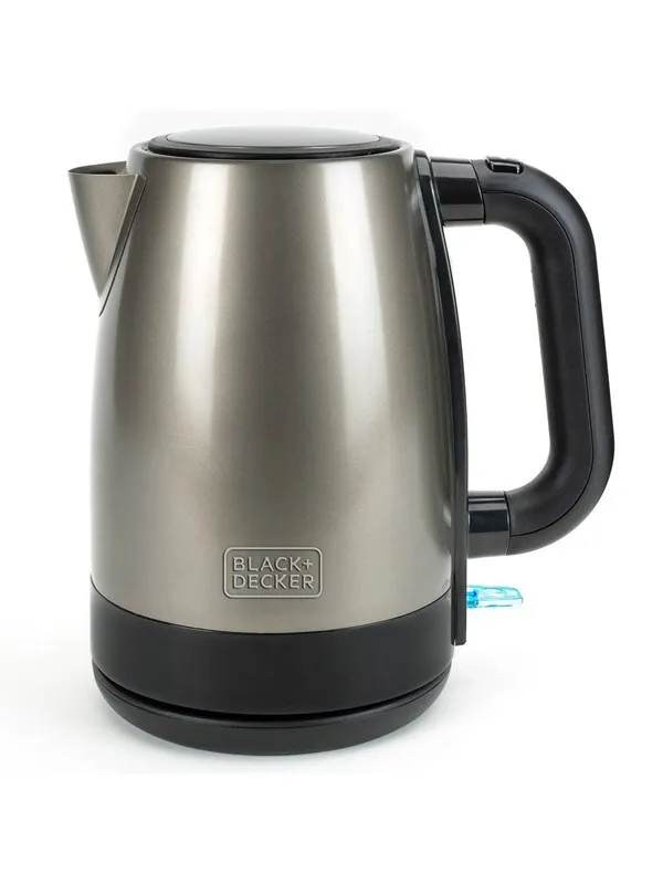 Black & Decker Vannkoker Kettle 2200W 1.7L Brushed Stainless Steel - Pantone 10394/black - 2200 W