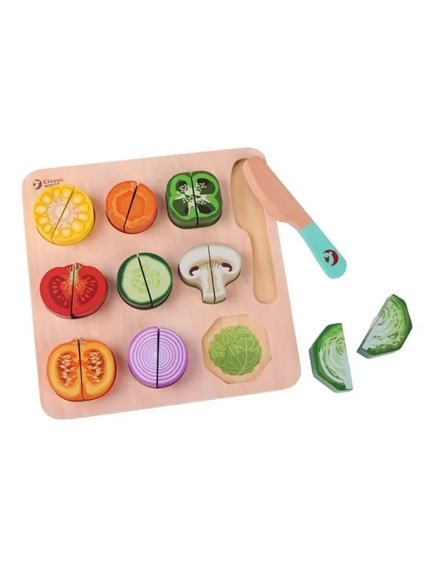 Classic World Wooden Cutting Vegetables 20pcs.