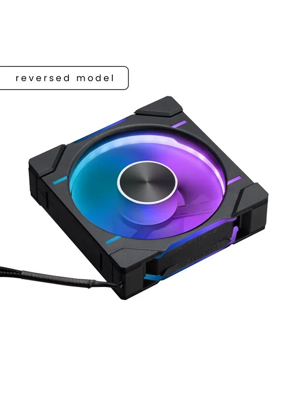 Phanteks PH-F120D30 - 3-pack - reverse - Kabinettvifte - 120mm - Svart med RGB LED-lys