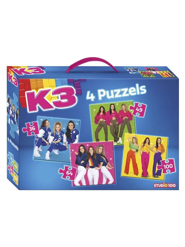 Studio 100 K3 4in1 Puzzle - Stars