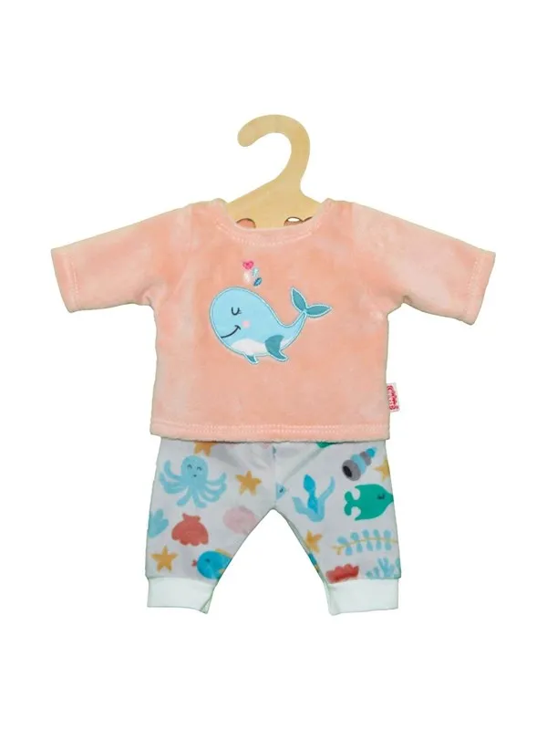 Heless Dolls Fluffy Pajama Pink Whale 28-35 cm