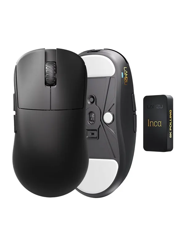 Lamzu Inca - Gaming mus - Optisk - 6 - Svart