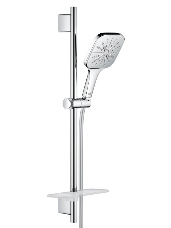 Grohe Rainshower smartactive 130 cube shower rail set 3 sprays