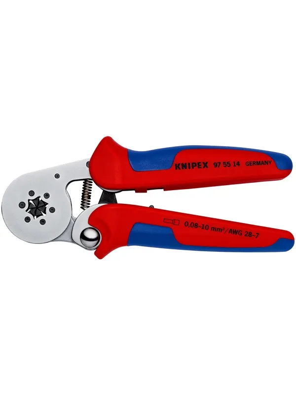 KNIPEX Selvjusterende presstenger for endehylser, for side mating