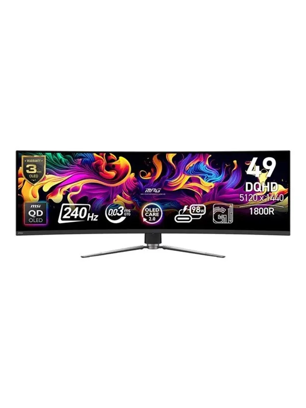 49" MSI MPG 491CQPXDE - 5120x1440 - 240Hz - QD-OLED - KVM switch