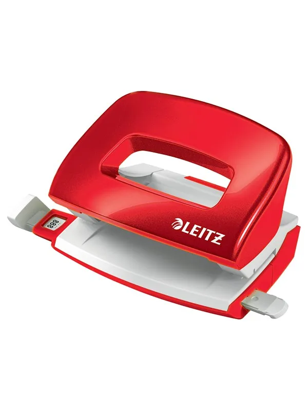 Leitz Hullemaskin  WOW Mini 2 hull/10 ark Rød