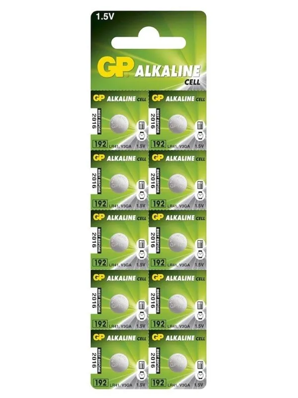 GP Batteries Alkaline Cell LR41 1.5V 10-pack /17