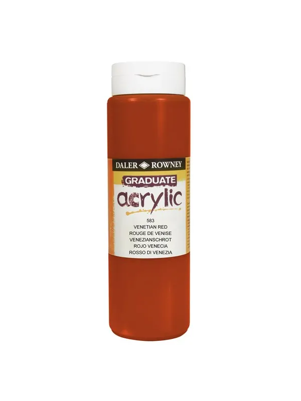 Daler-Rowney Graduate Acrylic 500 ml Venetian Red