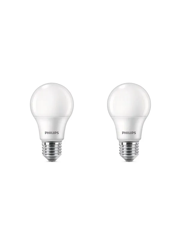 Philips LED-lyspære Standard 4.9W/827 (40W) 2-pack E27