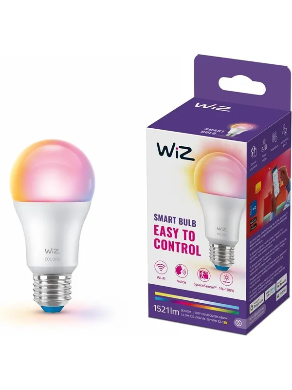 WiZ Smart LED A60 - fullfarge og justerbar hvit E27