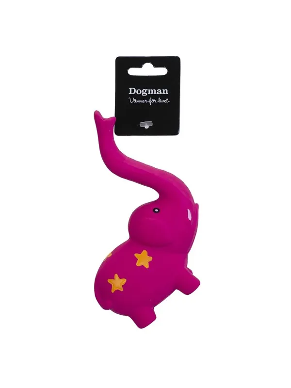 Dogman Hundeleke Lateks Elefant 15cm
